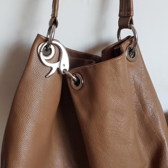 SIMPLY VERA WANG Leather Oversized Bag Huge Snap Hook Minimalist - Picture 16 of 16